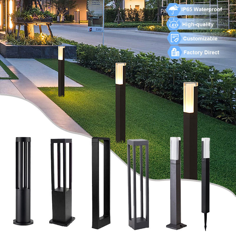 Low Voltage 24V DC LED Landscape Path Lights Aluminum 300/600/800MM 7-12Watt Waterproof IP65 Outdoor Garden & Lawn Lights