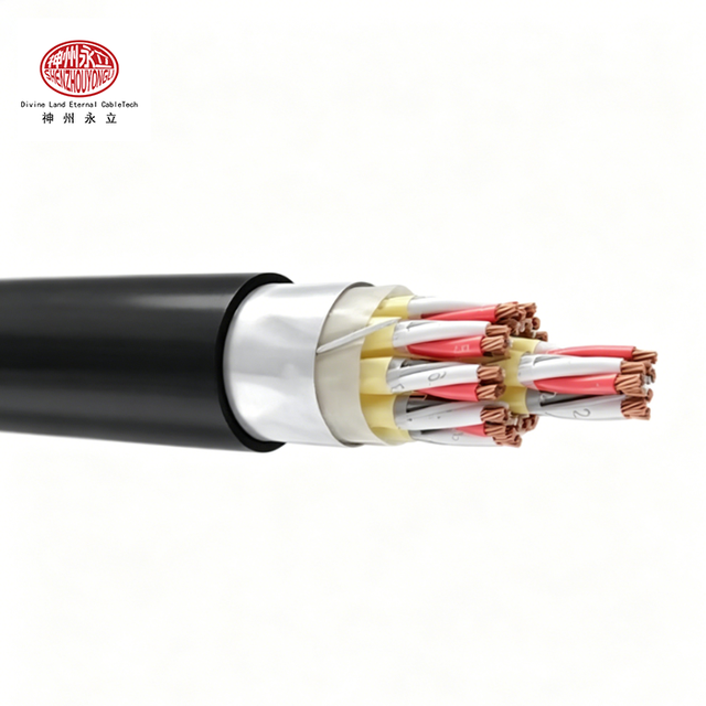 SZYL RE-Y St-Y Combination Shielded Anti Interference PVC Sheathed Flexible Flame Retardant 300V 2*0.5mm PLC/DCS Cabling