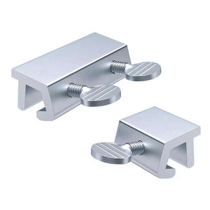 Cerradura de ventana redonda de acero inoxidable plateado, cerradura de puerta y ventana sin perforación, cerradura de puerta corredera, cerradura de seguridad antirrobo - Product Image 1