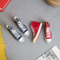 XRH Factory Wholesale High Top Classic All Blank Casual Canvas Sneaker Custom Women White Canvas Shoes for Men Women