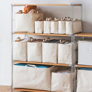 Bolsas de Almacenamiento de Lona Cotton Road, Organizador de Ropa Rectangular de Gran Capacidad para Armario de Dormitorio, Bolsa de Tela a Prueba de Polvo - Product Image 3