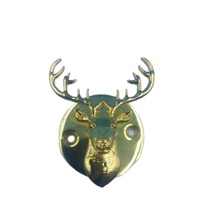 Zinc Alloy Deer Head <b>Cabinet</b> Handle Novelty Shape <b>Rustic</b> Design Durable Hardware Accessory For Wardrobes Wine <b>Cabinets</b> Drawers - Product Image 5