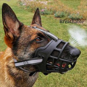 Bozales de cesta transpirables para perros pequeños, medianos y grandes, bozal de plástico para perros, cubierta de boca de perro antimordeduras, ladridos y masticación - Product Image 2
