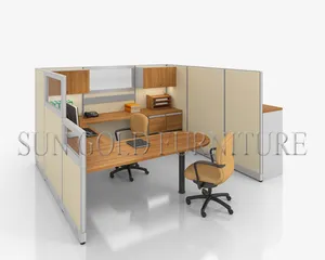 Moderne Büromöbel L-förmige Call Center-Arbeits station Home Table Office Partition Computer Schreibtisch Workstation