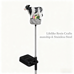 Vache simulée d'extérieur avec capteur vocal, décoration de chemin de jardin, lampes solaires à LED pour jardin, lampes solaires pour jardin - Product Image 5