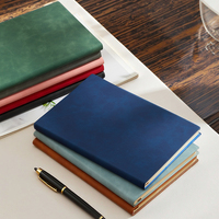 Mini carnet d'adresses A5 pour étudiants, couverture souple en tissu PU, bloc-notes de bureau professionnel, reliure agrafée, agendas scolaires