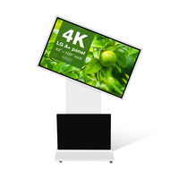 Kios Pemutar Iklan Digital LCD Interaktif 360 Derajat yang Dapat Diputar untuk Lift, Resolusi 4K, Aplikasi Dalam/Luar Ruangan