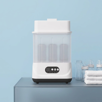 Stérilisateur-sécheur de biberons grande capacité, stérilisation à la vapeur et séchage pour plusieurs biberons et sucettes