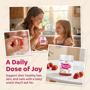 Gomitas <span class=keywords><strong>de</strong></span> Biotina <span class=keywords><strong>para</strong></span> Niños 5,000mcg, Delicioso Sabor Natural, Suplemento <span class=keywords><strong>de</strong></span> Biotina Vegano Sin GMO, Gomitas <span class=keywords><strong>para</strong></span> <span class=keywords><strong>Cabello</strong></span>, Piel y Uñas - Product Image 5