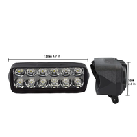 Feux de brouillard pour moto 12V, projecteurs LED de travail, supports de montage, accessoires de voiture MT-12LED-12W
