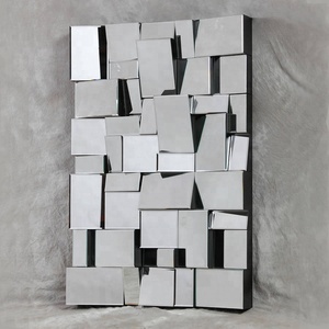 Antique Rustic Hexagon Bevel <b>Mirror</b> Glass Wall Mounted Diamond Spell <b>Tile</b> for Bathroom Decoration for Hotels - Product Image 4