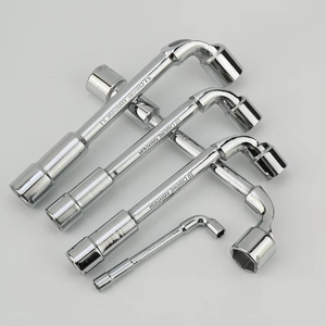 Mirror Surface Perforated High Carbon Steel L-shaped Milling Mouth Manual Hexagonal <b>Socket</b> Wrench for Remove Wheel Bolts - Product Image 2