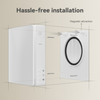 AIRWOODS AV-TTW5-W 64 M3/h Eco-Pair Plus ERV pour pièce unique, efficacité 92%, économie d'énergie, matériau ABS, design moderne pour la maison et la salle de sport