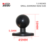 Tableta Industrial N-Star con Cabezal Esférico Rómbico de 1.5 Pulgadas y Base de Instalación Compatible
