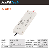 Alimentation LED à découpage à tension constante, certifiée UL, driver LED IP54 DC 12V 24W pour applications d'éclairage de miroirs de courtoisie LED