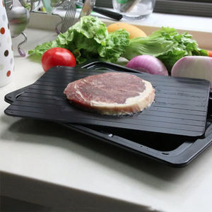 Bandeja de Aluminio para Descongelación Rápida al por Mayor, Descongelador Rápido de Alimentos Congelados, Carne y Frutas - Utensilios de Cocina - Product Image 5