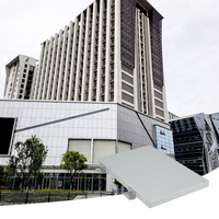 Panneau mural extérieur en aluminium alvéolaire ignifuge PVDF pour façade continue commerciale
