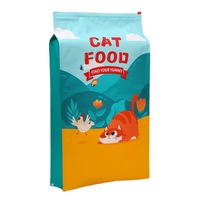 Mylar refermable imprimé personnalisé Sac pour animaux de compagnie à fond plat carré anti-odeur Emballage alimentaire en feuille d'aluminium laminé à fermeture éclair pour le stockage