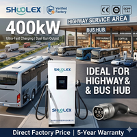 Borne de recharge rapide DC SHUOLEX nouvelle génération haute puissance 480 kW, quatre pistolets CCS2 à sortie simultanée pour station de recharge publique