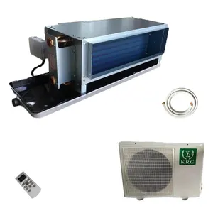 공냉식 패키지 에어컨 24000btu 2 톤 3hp 6100w 7500w vrf vrv 덕트형 팬 코일 유닛 220v 318v 440v 높은 정적 덕트