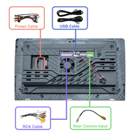 Autoradio universel 9 pouces 2 Din avec écran tactile, Mirror Link/FM/TF/BT/MP5, lecteur DVD de voiture