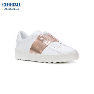 Choozii di Alta Qualità di Stampa Personalizzata di Sport di Cuoio DELL'UNITÀ di elaborazione Classico Piattaforma di Cotone Bianco Coppia Scarpa Da Tennis Delle Donne Scarpe Casual Guangzhou - Product Image 2