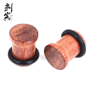 Bijoux de piercing corporel : Plugs avec anneau en O et dilatateurs d'<span class=keywords><strong>oreille</strong></span> en bois - Product Image 5