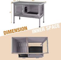 Cage à lapin d'intérieur avec bac en fil métallique, cage à lapin d'extérieur avec plateau extractible personnalisable