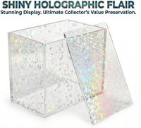 Boîtier de présentation en acrylique personnalisable (taille et couleur) pour Elite Trainer Box ETB Booster Bundle avec fermeture magnétique pour collection