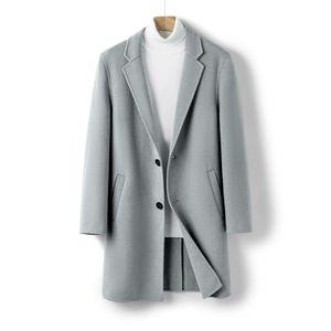 Custom Logo Men's Winter <strong>Trench</strong> <strong>Waterproof</strong> 100% Wool Long Warm Stylish Casual Clothing with Vintage Decoration - Product Image 2