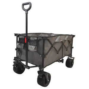 Outdoor Camping Cart Larger 220L Folding Utility <b>Beach</b> Wagon Grocery Shopping Trolley - Product Image 1