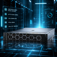Servidor en Rack R7625 2U, Doble EPYC, DDR5, PCIe 5.0, NVMe, SAS, Servidor de Computación Empresarial, Suministro OEM de TI