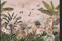 Papiers peints en tissu écologiques à motifs floraux tropicaux modernes, impression personnalisée, pour appartement, salon, installation facile