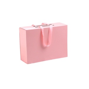 Wholesale Folding Magnetic Box Custom Luxury Cardboard Paper Wedding Gift Box Packaging With Ribbon