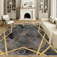 Non Slip TPR Backing Custom Printed Polyester Pet Friendly Thin Rug Machine Washable Low Pile Tufted Braided Absorbent Door Mat