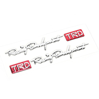 Étiquettes 3D en PVC souple toutes saisons, emblème de voiture imprimé en sérigraphie stabilisé aux UV pour véhicules tout-terrain, badge automobile résistant à la décoloration