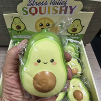 Jouets moelleux en forme d'avocat en PU, jouet anti-stress à récupération lente, gadget de décompression mignon de dessin animé