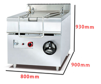 Poêle inclinable autoportante avec corps en acier inoxydable pour équipement de restaurant, cuisine et cuisinière à gaz commerciale