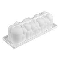 SILIKOLOVE nouveau rectangulaire chanceux nuage bulle Mousse Silicone moule bricolage français Dessert moule de cuisson