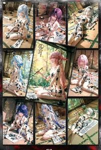Cartes de <span class=keywords><strong>jeu</strong></span> de société sexy en acrylique AB A5 Goddess Star Meika Society Rose Overture, vente en gros, jouet cadeau - Product Image 2