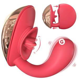 Massaggiatore Punto G per Donne, Design Leccante, 10 Velocità, Impermeabile, Ricaricabile USB, con Stimolatore Clitorideo, 300g - Product Image 1