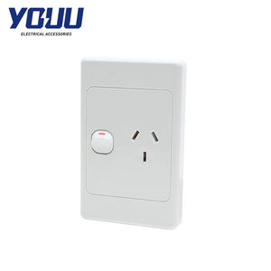 Prise murale simple YOUU personnalisée, homologuée SAA, 10A, blanche - Product Image 2