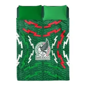 Manta Ultra Suave de Microfibra con Diseño del Equipo de México, para Todas las Temporadas, Tamaño Individual/Matrimonial - Product Image 1