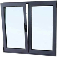 Ventana Abatible Moderna con Marco Delgado, Panel Fijo Grande, Insonorizada, con Certificación Energy Star, Diseño Minimalista, para Hoteles Boutique