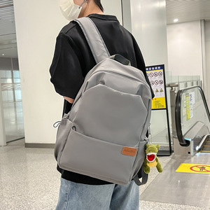 Simple Lightweight <b>Backpack</b> For Men Women <b>Students</b> Large Capacity Water Resistant Laptop Bag 14 Inches Travel Commute - Product Image 3