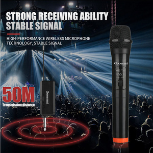 Sistema de Microfone Sem Fio B38 2.4G de Frequência Fixa 1 Canal Microfone Portátil de Mão para Festa Karaokê Show Profissional Igreja - Product Image 6