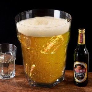 Grands verres à boire tasse énorme grande chope à bière barre personnalisée verres à bière héros hexagonaux surdimensionnés - Product Image 2