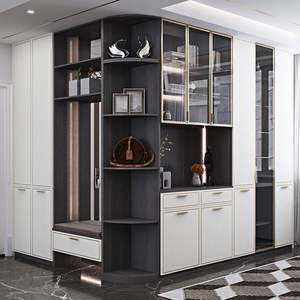 Buffet en bois de style ancien, de haute qualité, avec un grand espace de rangement, pour le salon, la maison ou l'hôtel, fabrication artisanale exquise - Product Image 4