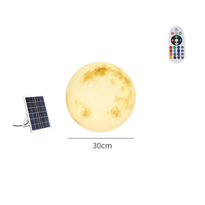 LED户外照明20-100厘米3D月亮灯夜灯月亮灯<span class=keywords><strong>16</strong></span> LED颜色景观庭院花园街道公园装饰 - Product Image 4