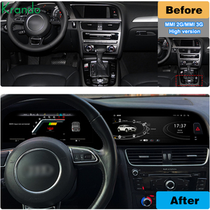 หน้าจอสัมผัสแอนดรอยด์ Krando ขนาด 22 นิ้ว + แผงหน้าปัด LCD สำหรับ AUDI A4 A4L A5 ปี 2009-2015 ระบบมัลติมีเดียในรถยนต์แอนดรอยด์ รองรับ Carplay และระบบนำทาง - Product Image 4